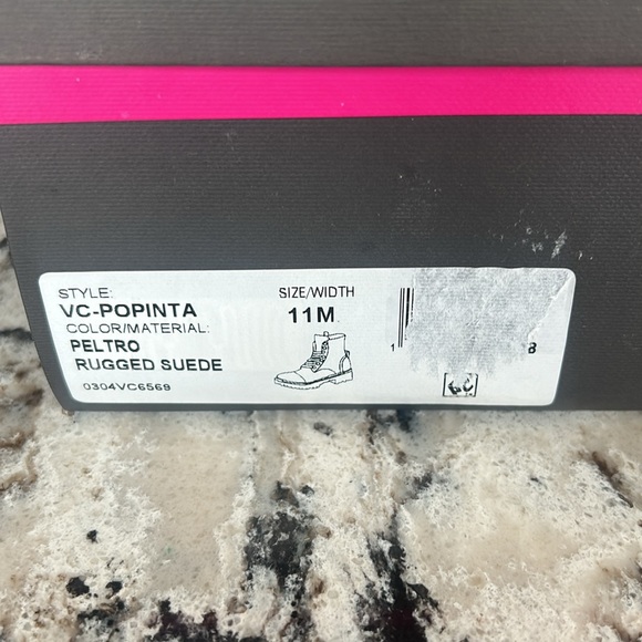 Vince Camuto Gray Suede Boots with Chains - Picture 7 of 9